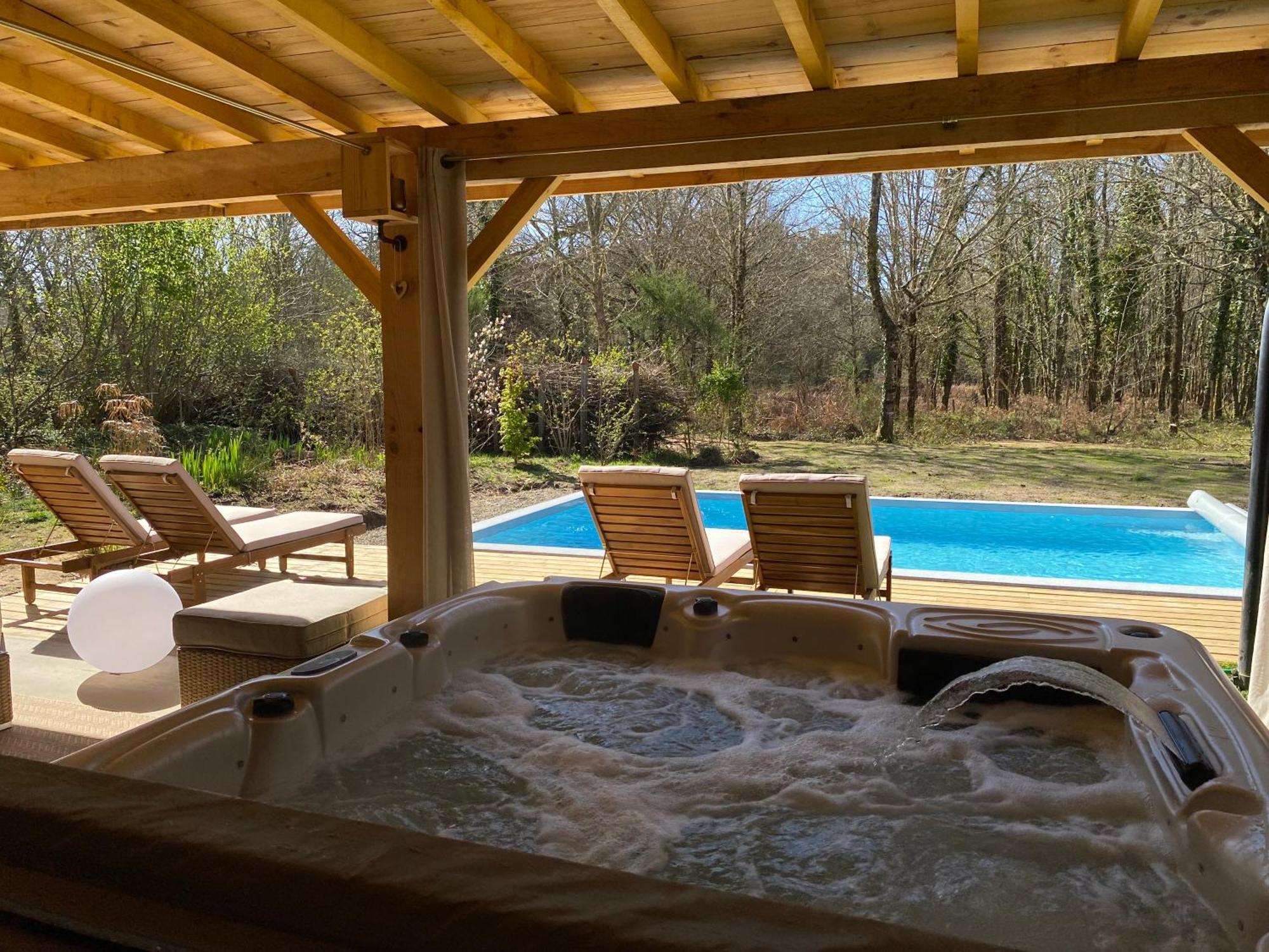 Gites & Spa De Charme " Ploum" Pouydesseaux Exterior photo